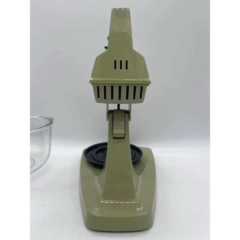 VTG Sunbeam Vista Mixmaster Mixer Stand/Hand VEM-M Green 2 Glasbake Bowls Manual
